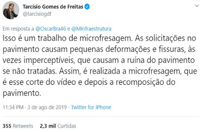 Não é verdade que políticos de esquerda mandaram destruir estrada entre Arraias (TO) e Natividade (TO)