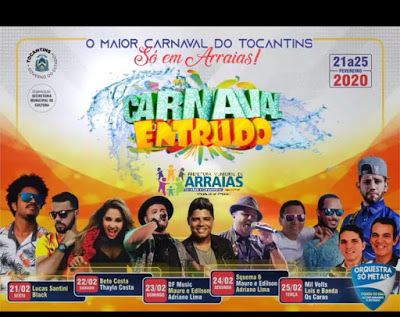 Carnaval em Arraias (TO) começa no dia 21