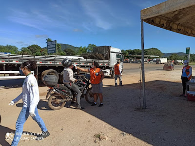 Servidores de Campos Belos (GO) intensificam ações em barreira sanitária