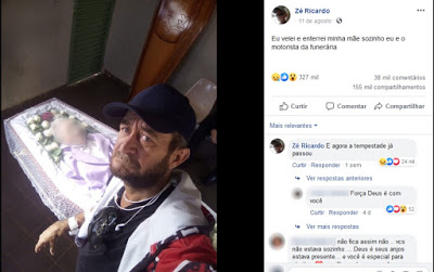 Resposta: Polícia prende suspeitos de matar homem que viralizou na web por velar sozinho a mãe. A família é natural de São Domingos (GO)