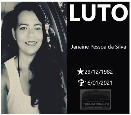 Morte da biomédica Janaina Pessoa, de Taguatinga (TO) – Nota de Pesar