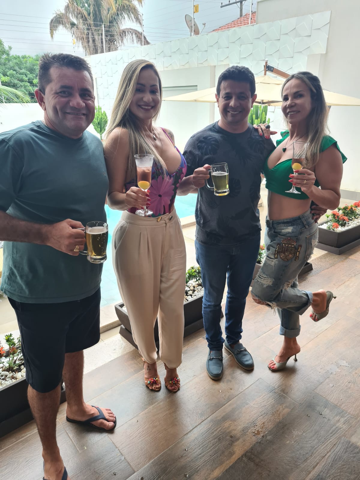 Uma excelente recepção na residência de Rose Márcia e Pedro