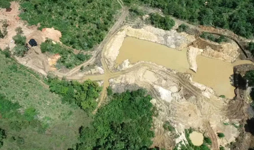 PM flagra garimpo ilegal em Conceição (TO) e suspeito é multado em mais de R$ 500 mil