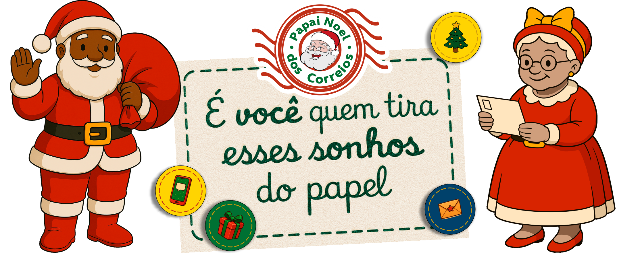 Mais de 100 mil cartas do Papai Noel dos Correios já foram adotadas em todo o país