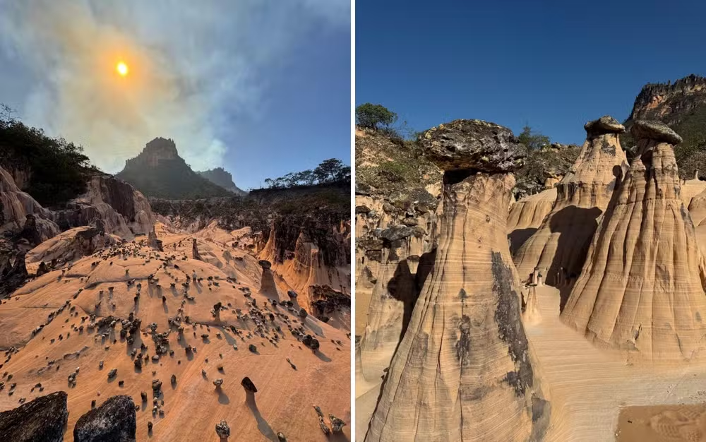 “Fantástico” exibe longa matéria sobre as “Chaminés de Fada”, de Campos Belos (GO)