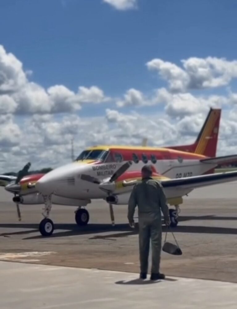 Paciente infartado é transferido de Campos Belos para Goiânia em operação aeromédica