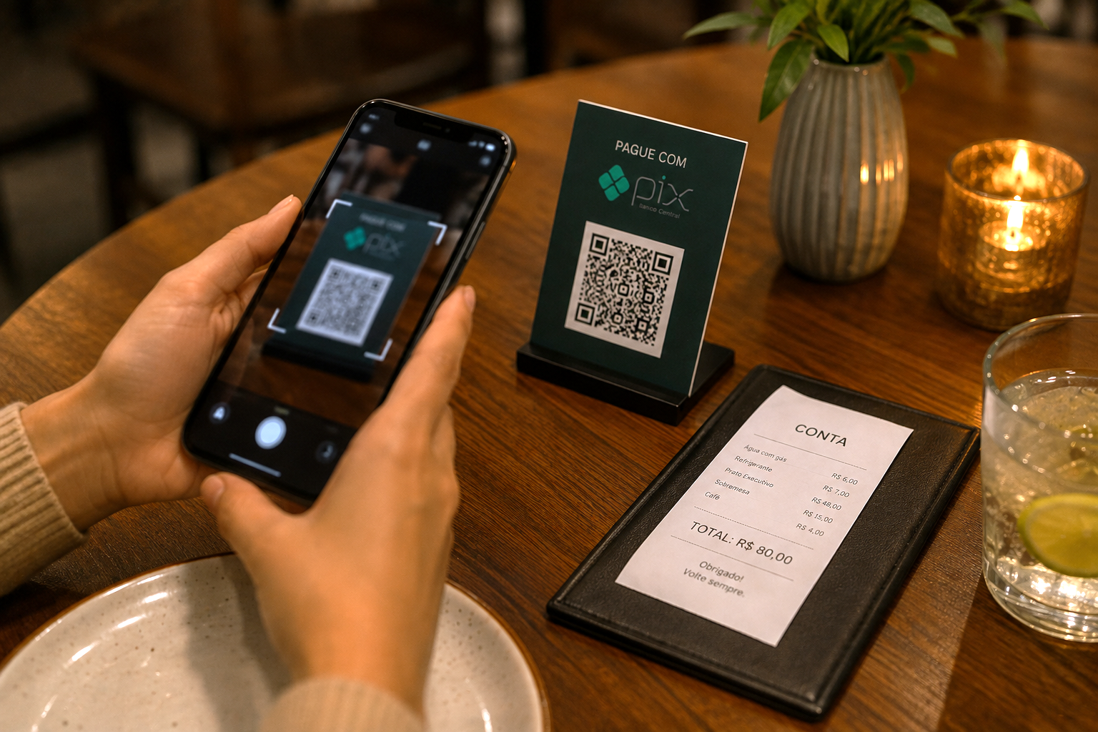 Pix amplia participação nas vendas de bares e restaurantes e avança em todas as regiões do país
